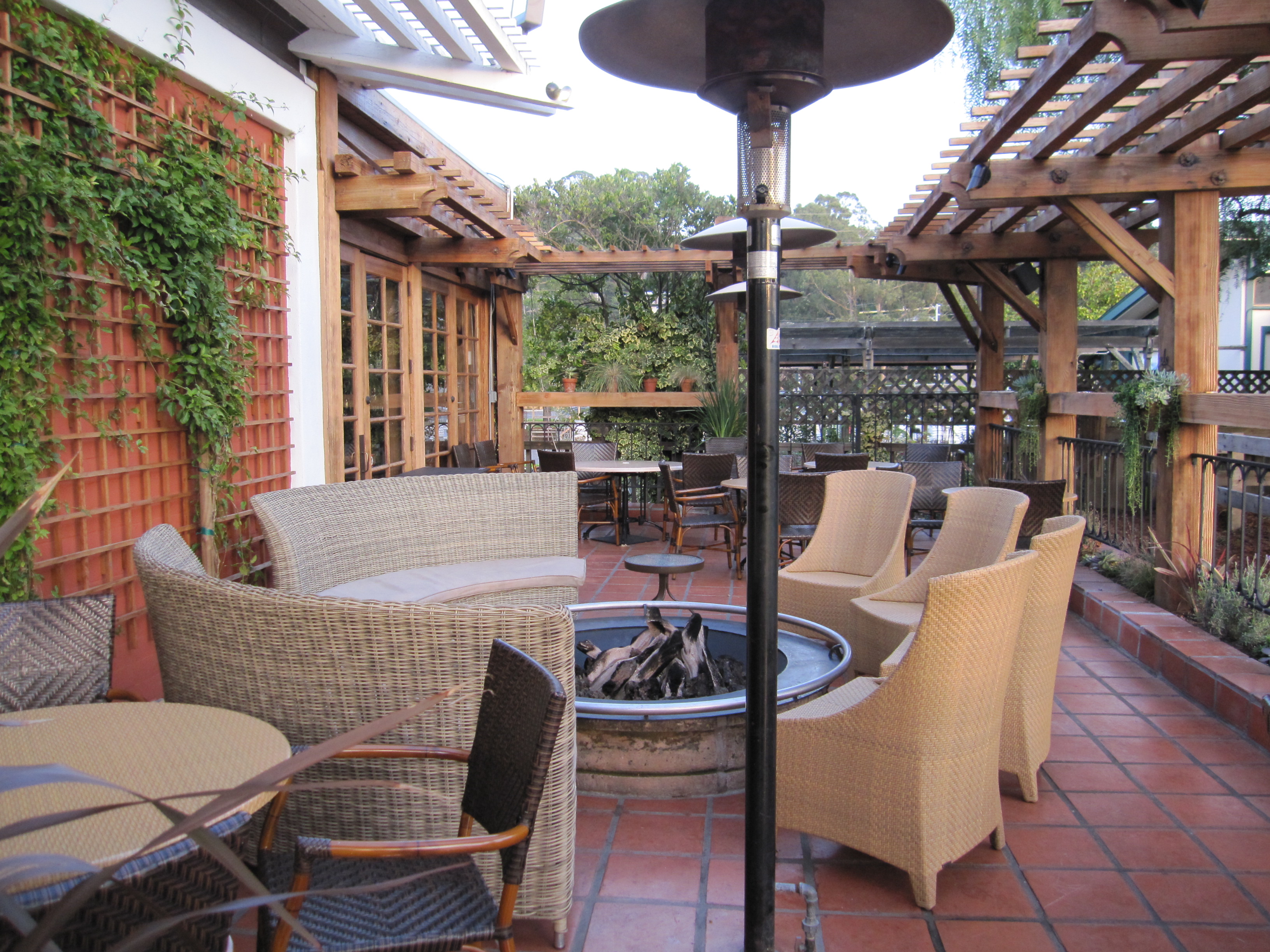 Front Patio at The Cantina in Mill Valley by Kelley Eling, Marin County Realtor