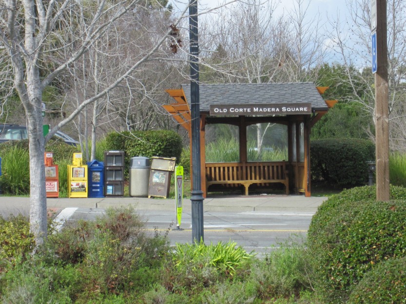 Old Corte Madera Square Bus Stop by Kelley Eling, Marin County Realtor